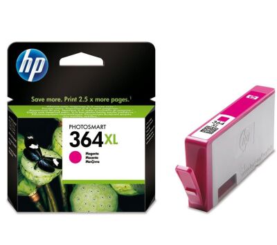 HP 364XL Magenta Kırmızı Yüksek Kapasite Kartuş CB324EE - 1