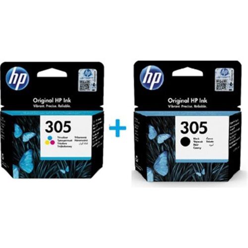 HP 3YM60AE + 3YM61AE 305 Siyah + Renkli Kartuş Seti - 1