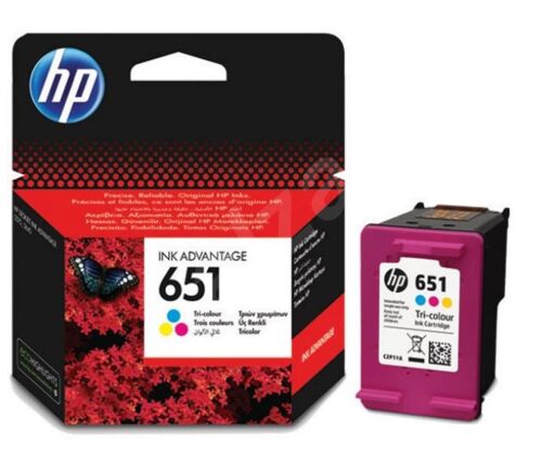 HP 651 Color Renkli Kartuş C2P11AE - 1