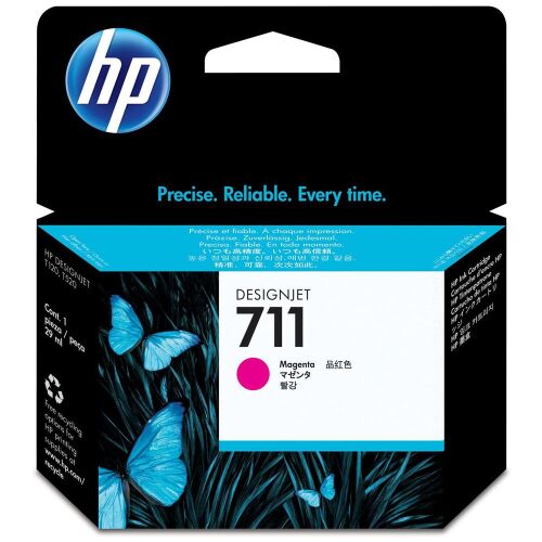 HP 711 Magenta Kırmızı 29ML Plotter Kartuşu CZ131A - HP