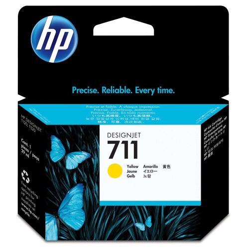 HP 711 Yellow Sarı 29ML Plotter Kartuşu CZ132A - 1