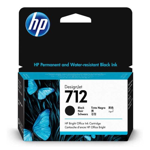 HP 712 Black Siyah 38ML Plotter Kartuşu 3ED70A - HP