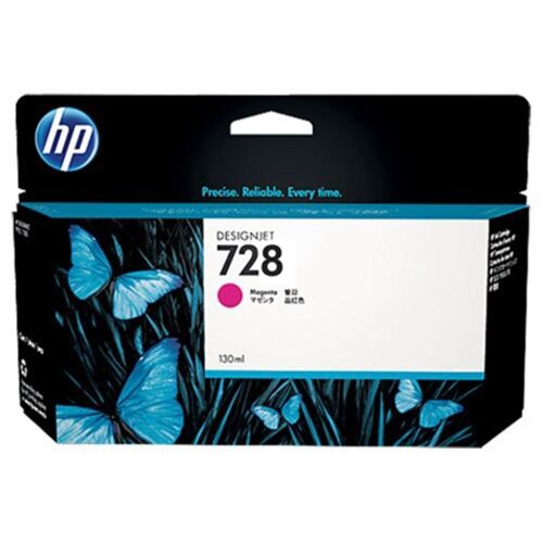 HP 728 Magenta Kırmızı 130ML Plotter Kartuşu F9J66A - 1
