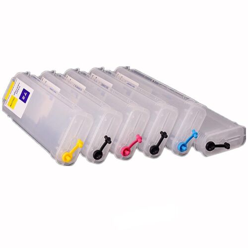 Hp 72XXL Uyumlu Matte Bk Photo Bk Grey C M Y Kolay Dolan Kartuşları (Dolu 6 Adet Kartuş) - İTHAL-MUADİL