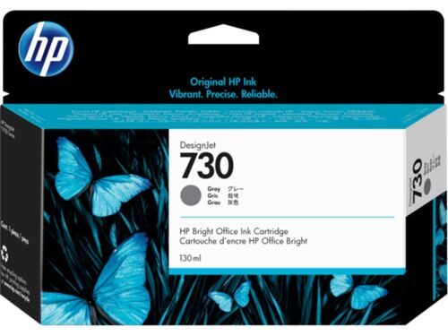 HP 730 Gray Gri 130 Ml Plotter Kartuşu P2V66A - 1