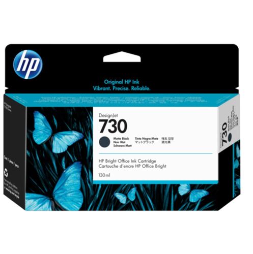 HP 730 Matte Black Mat Siyah 130 Ml Plotter Kartuşu P2V65A - 1