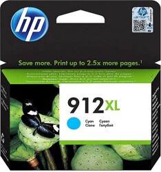 HP 912XL Yüksek Kapasite Cyan Mavi Kartuş 3YL81A - 1