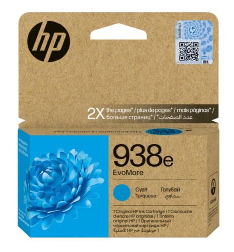 HP 938e Cyan Mavi Yüksek Kapasite Kartuş 4S6X9PE - HP