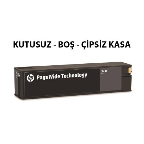 Hp 973X Black (Siyah) Boş Orijinal Kartuş Kasası Çipsiz - HP