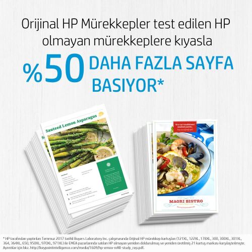HP GT52 M0H54AE Mavi Mürekkep Kartuş - HP (1)