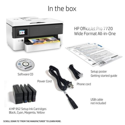 HP Officejet Pro 7720 Çok Fonksiyonlu A3 Yazıcı (YOS18A) - 3