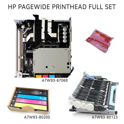 Hp Pagewide A7W93-67069 PrintBar Printhead Baskı Kafası Full Set 750/765/772MFP/777MFP/780MFP/785MFP - 1