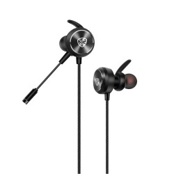 Hytech HY-GK3 3,5 Oyuncu Esnek Mikrofonlu Siyah Kulakiçi Kulaklık - 1