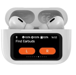 Hytech HY-TWS16 Beyaz Mobil Telefon Uyumlu Bluetooth 5.4V Ekranlı TWS Mikrofonlu Kulaklık - 1