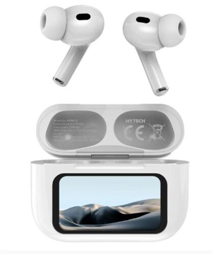 Hytech HY-TWS16 Beyaz Mobil Telefon Uyumlu Bluetooth 5.4V Ekranlı TWS Mikrofonlu Kulaklık - HYTECH (1)