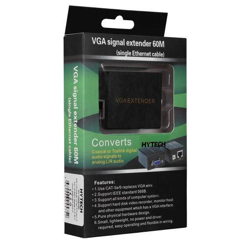 Hytech HY-VGAEX60 60Mt VGA Extender CAT5e-CAT6 Kablo Uzatıcı - 2