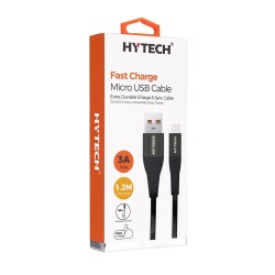 Hytech HY-X275 1.2M 3A Micro Usb Kamuflaj Desenli Kılıflı Yeşil Data + Sarj Kablosu - 1