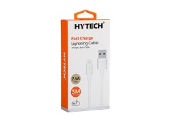 Hytech HY-X99 3m 2.4A Usb to Lightning Beyaz Data + Sarj Kablosu - 1