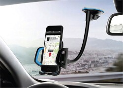 Hytech HY-XH20 Vantuz + Braketi 360 Derece Siyah-Mavi Telefon Tutucu - 2