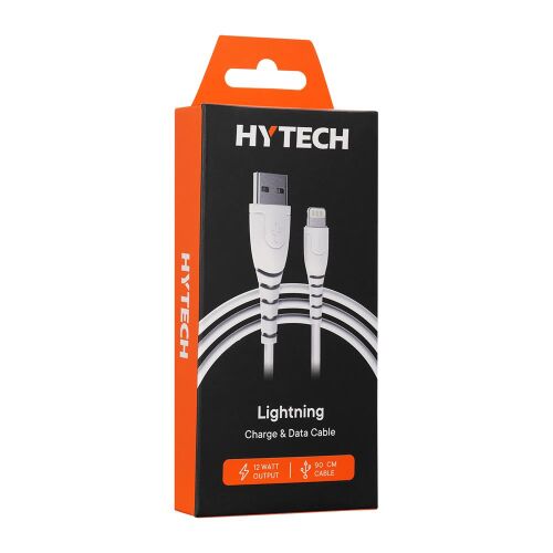Hytech HY-XTK20 2.4A Lightning 90cm Beyaz Hızlı Şarj Kablosu - 1
