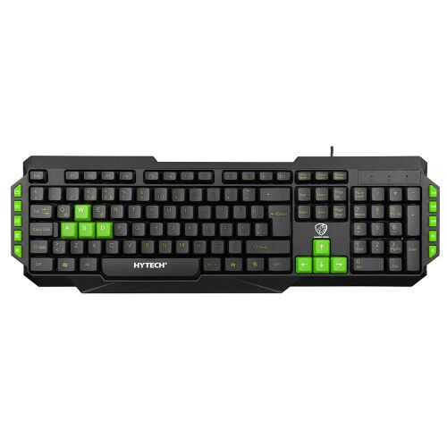 Hytech HYK-46 GAMY Siyah USB Yeşil Tuşlu Q Gaming Oyuncu Klavyesi - 1