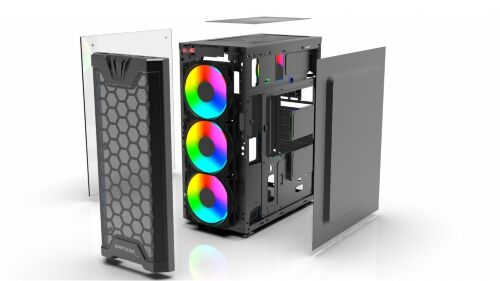 Inca Emg-15XB Kumandalı 4X1200mm ARGB Fan Gaming Computer Case - İNCA (1)