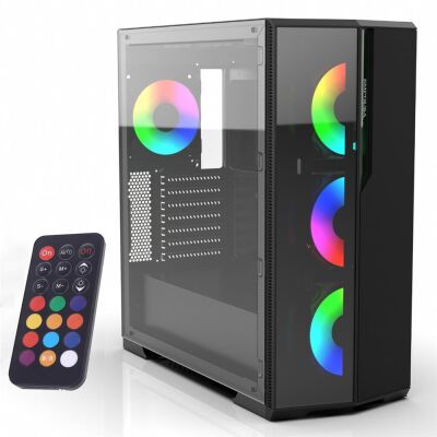 Inca Emg-17XB 4X1200mm Kumandalı ARGB Fan Gaming Computer Case - 1