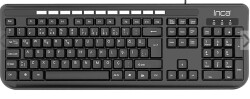Inca IK-254QU Kablolu Q-USB Multimedya Black Laser Prınt Klavye (Kablo 1.5mt Uzunluk) - 1