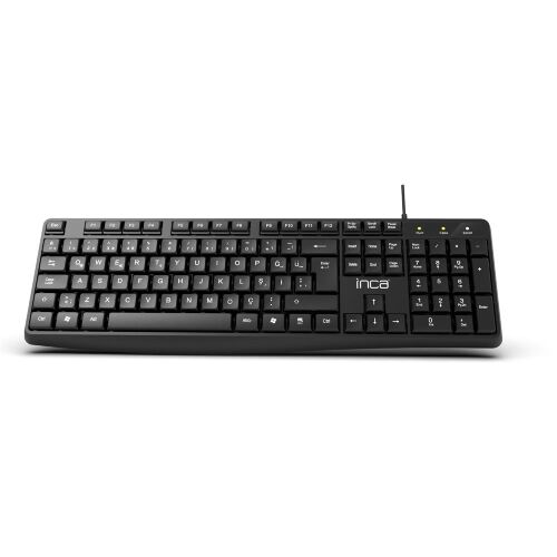 Inca IK-275QU Multimedya Soft Touch Black Keyboard (Kablo Uzunluğu 1,35 mt) (10 Milyon TuşTıklama) - 1