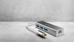 Inca ITPC-3T Usb C Usb 3.0+ Rj45 Ethernet Çoklayıcı - 2