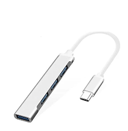 Inca IUSB-04T Type-C Grişli 4Port Usb Hub 3X2.0 USB Çıkış 3.0 USB Çıkış 5 Gbps - INCA