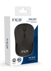 INCA IWM-289T Wireless +Şarjlı Sessiz Mouse Siyah - 1