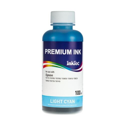 InkTec Epson Muadil 100ml Light Cyan Mürekkep (L Serisi)(E0010-100MLC) - INKTEC