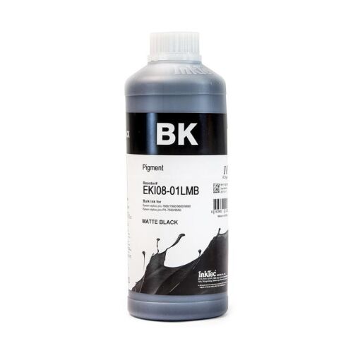 InkTec Epson Stylus Pro Muadil 1LT Matte Black Pigment Mürekkep (EKI08-01LMB) (PowerChrome K3) - INKTEC