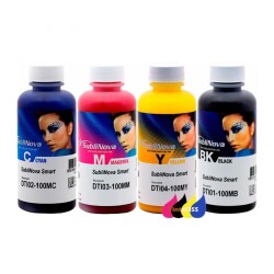 InkTec Sublinova Epson Muadil Süblimasyon Mürekkep 4x100ml Set (DTI01-100M) - 3