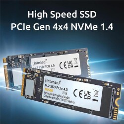 Intenso 500GB MI500 Gen.4x4 NVMe 1.4 SSD 5300MB-4000MB-s Ssd Harddisk - 1