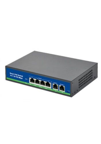 ISEE ISS-3006P 4 Port Poe+ 10-100 Mbps 2 Port 10-100 Uplink Switch 60W - ISEE