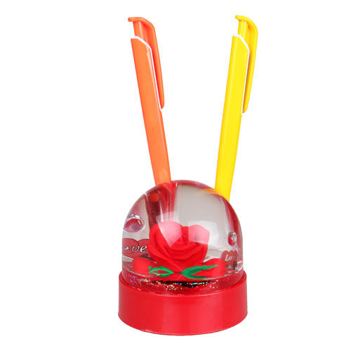 Işıklı Müzikli Kalemlik Kar Küresi - OFİSOMİ-S (1)