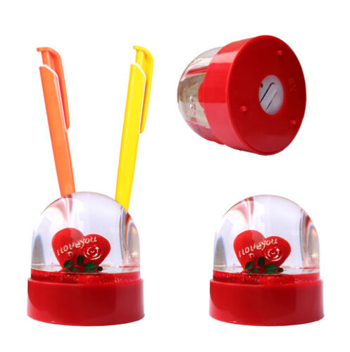 Işıklı Müzikli Kalemlik Kar Küresi - OFİSOMİ-S (1)