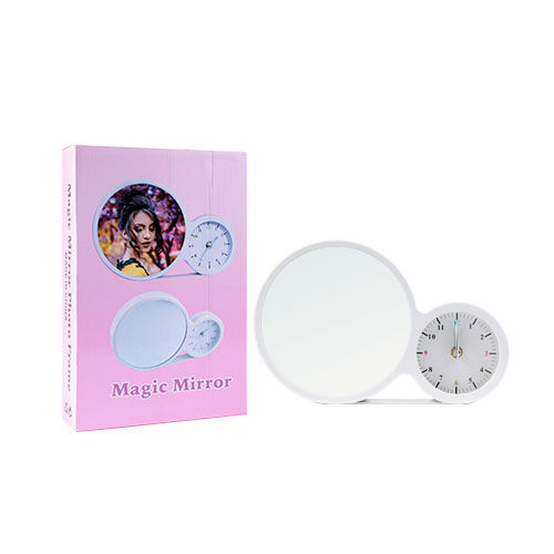 Kademeli Işıklı Sihirli Led Ayna Çerçeve-Saatli - 3