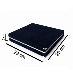 Kadife Tabak Plaket Kutusu - 29x29cm - 5