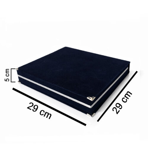 Kadife Tabak Plaket Kutusu - 29x29cm - 5