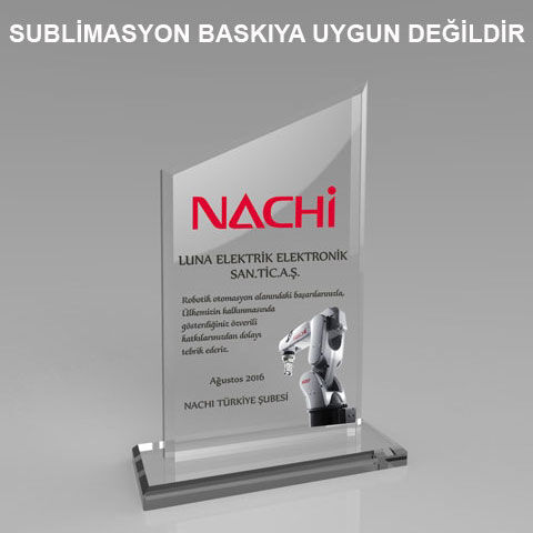 Kaplamasız Kristal Plaket 1001 - OFİSOMİ-S