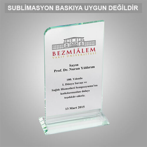 Kaplamasız Kristal Plaket 1004 - OFİSOMİ-S