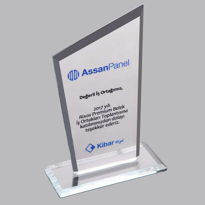 Kaplamasız Kristal Plaket 1025 - OFİSOMİ-S (1)