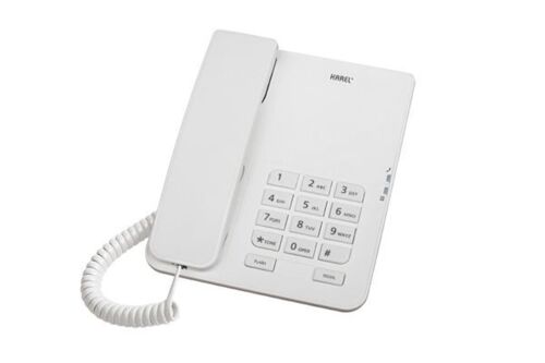 Karel Tm140 Beyaz Analog Masa Üstü Kablolu Telefon - KAREL