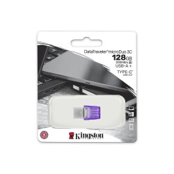 Kingston DTDUO3CG3-128GB DataTraveler microDuo 3C 200MB-s dual USB-A + USB-C Flash Bellek - 2