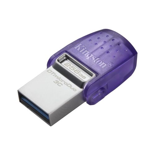 Kingston DTDUO3CG3-256GB DataTraveler microDuo 3C 200MB-s dual USB-A + USB-C Flash Bellek - KINGSTON