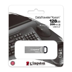 Kingston DTKN-128GB 128GB DataTraveler Kyson 200MB-s Metal USB 3.2 Gen 1 Flash Bellek - 2