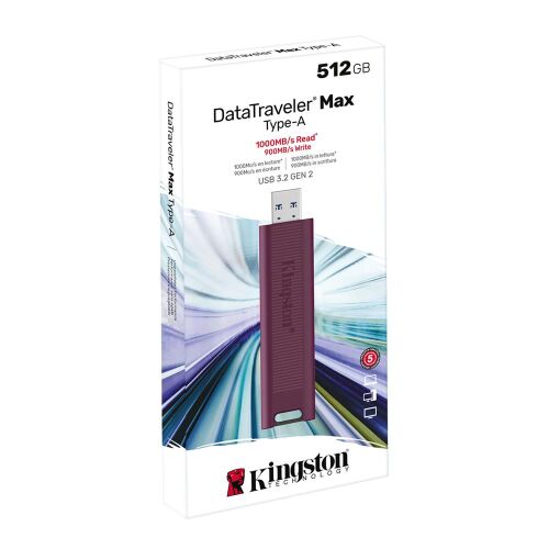 Kingston DTMAXA-512GB 512GB DataTraveler Max Type-A 1000R-900W USB 3.2 Gen 2 Flash Bellek - KINGSTON (1)
